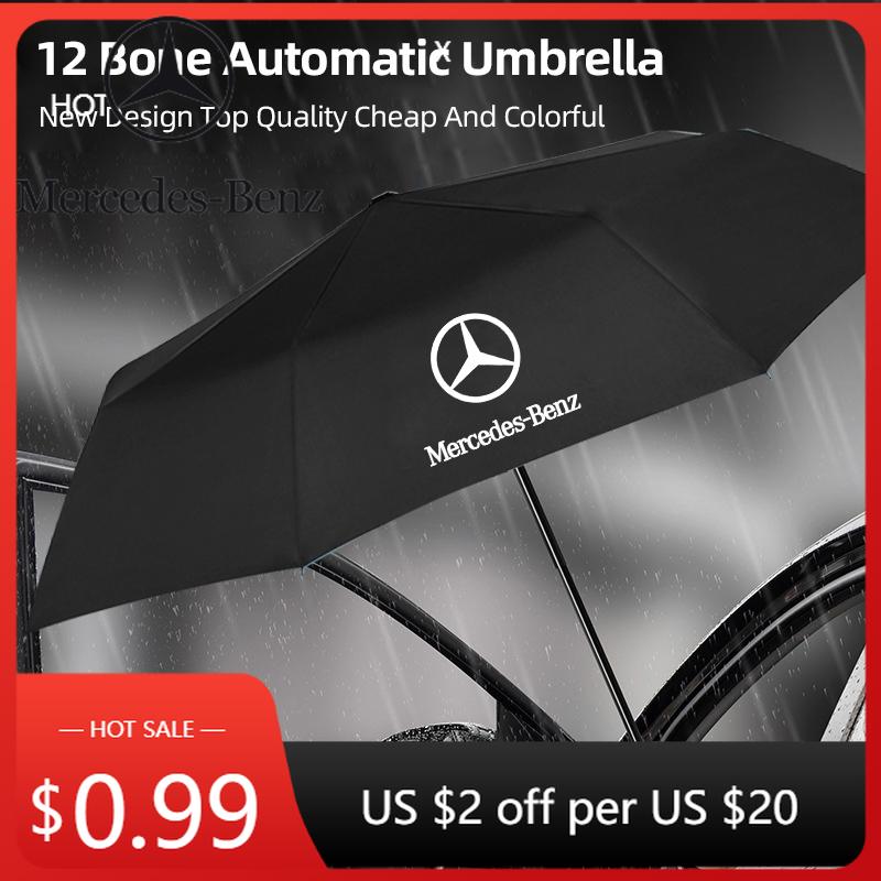 Naklejka na samochód Składany parasol samochodowy W pełni automatyczne parasole Anti-UV Do Mercedes Benz AMG W204 W205 W203 W211 W212 W213 W201 W210
