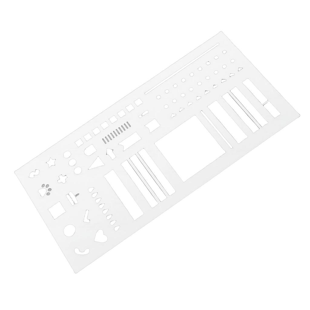Planner Stencil Plastic Reusable   Flexible Record Template Accurate Drawing Journal Craft Supplies for Schedule Transparent