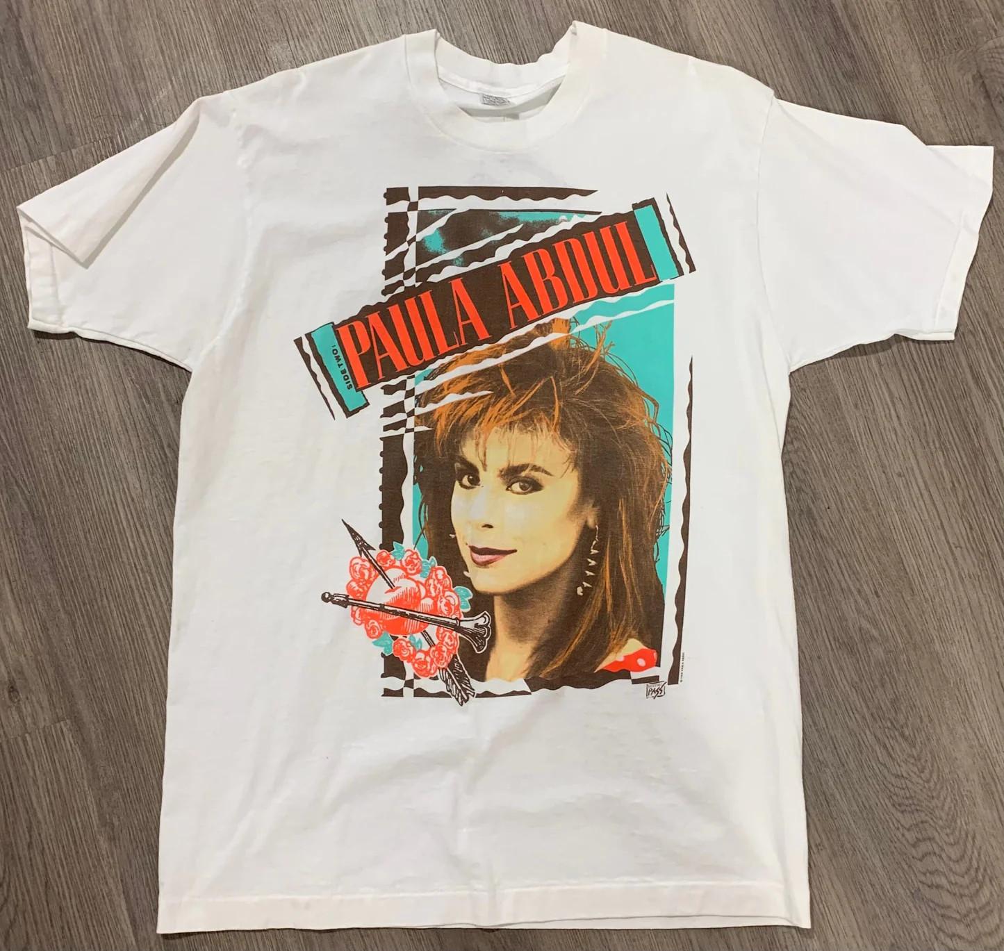 1989 Paula Abdul Short Sleeve White All Size S-5Xl Shirt S