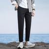 Spring and Summer Suit Pants Men's Pants Trendy Brand Drape Harlan Nine-point Pants Slim-fitting Non-ironing Pants Men's Casual Pants