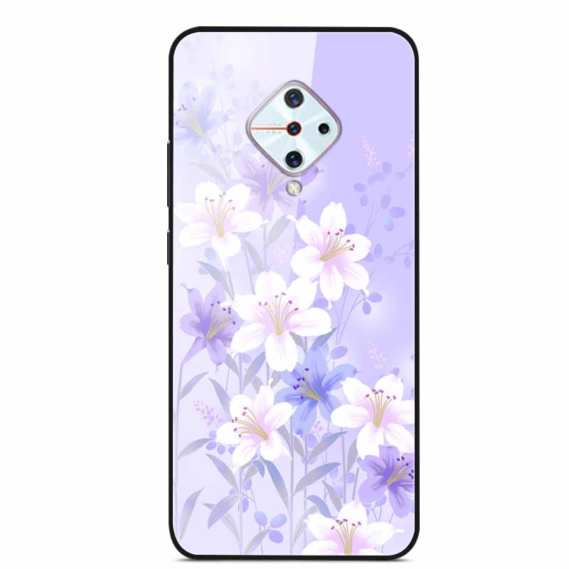 Tempered Glass Case For Vivo V17 Case Russia Glass Back Cover Soft Bumper For Vivo V17 Phone Cases V 17 Funda Y9s S1 Pro Coque