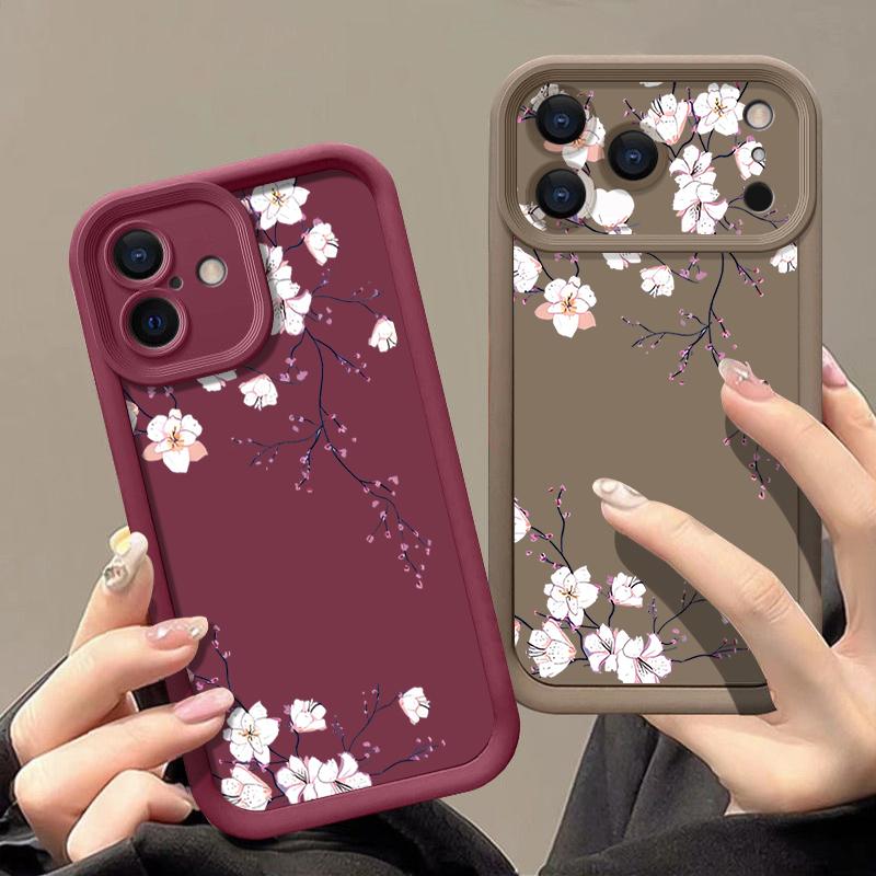 Litter Blumen Bedruckte Handyhülle Für iPhone 17 Pro Max Air 16 15 Pro Max 14 13 12 Pro Max 11 Transparent Weiche TPU Rückseite