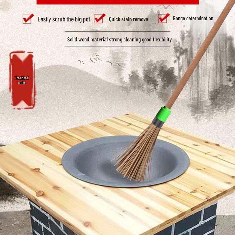 Long Handle Bamboo Pot Brush