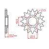 520 15T Front Sprocket For Suzuki KLX400 DR200 96-15 SP200 86-88 DR350 94-99 DR-Z400 05-18 KLX 400