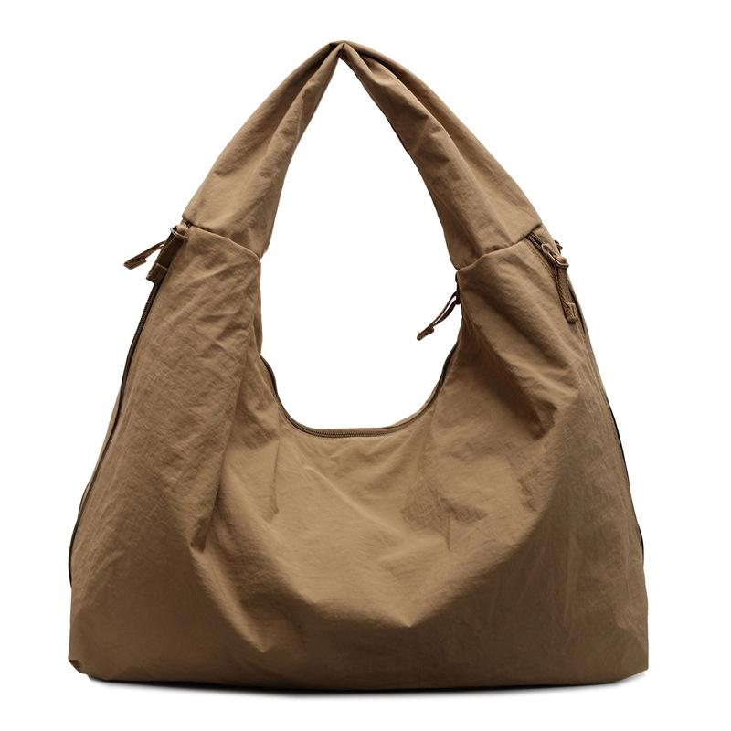 Canvas Tote Bag New Large Capacity Trend Lazy Style Casual Armpit Bag Daily Simple Commuter Bag