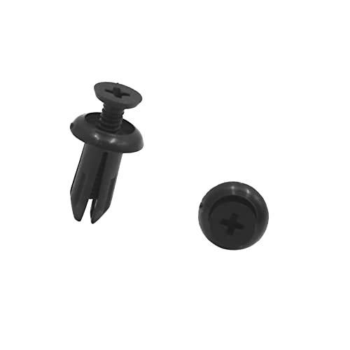 ACROPIX 100pcs Rivet Push Door Bumper Fastener Replacement for Car Universal 5mm Diameter Black