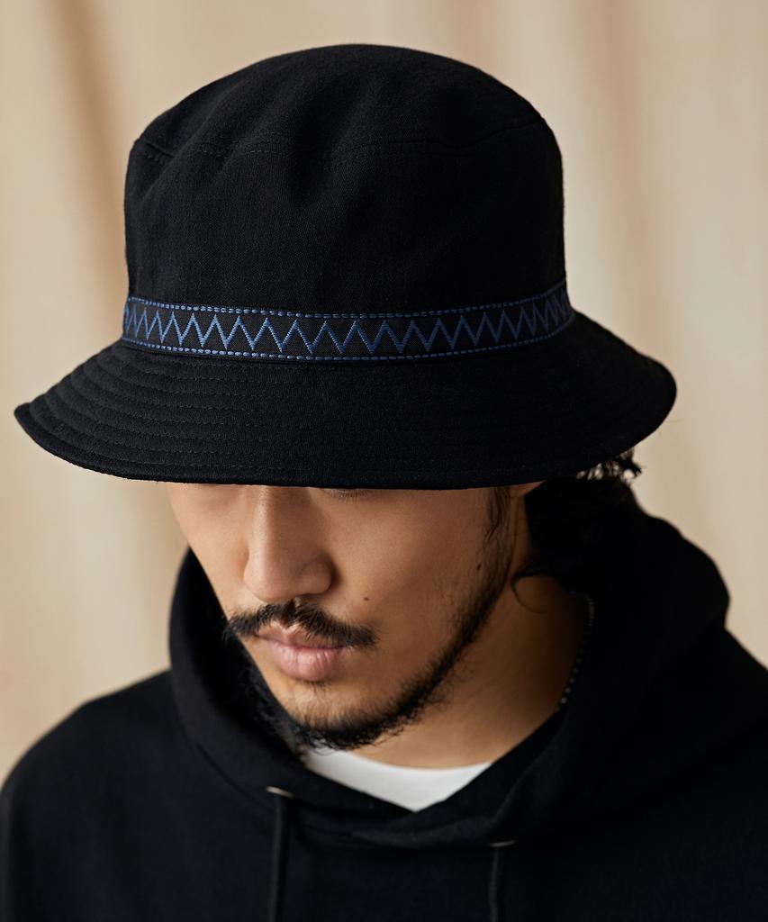 CITY STREET Ctst Ethnic Bucket Hat Black(Navy)