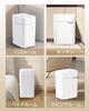 Lovewind Bathroom Trash 12 Liter Automatic Trash Can with for Small Touchless Motion Sensor Trash White Can, Lid, Bathroom, Bedroom, Kitchen, Office,