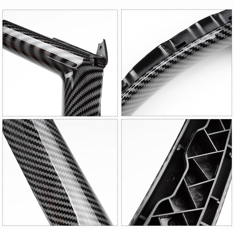 Carbon Fiber Car Right Left Inner Door Panel Handle Pull Trim Cover For BMW E70 X5 E71 E72 X6 SAV 2007-2013 Car