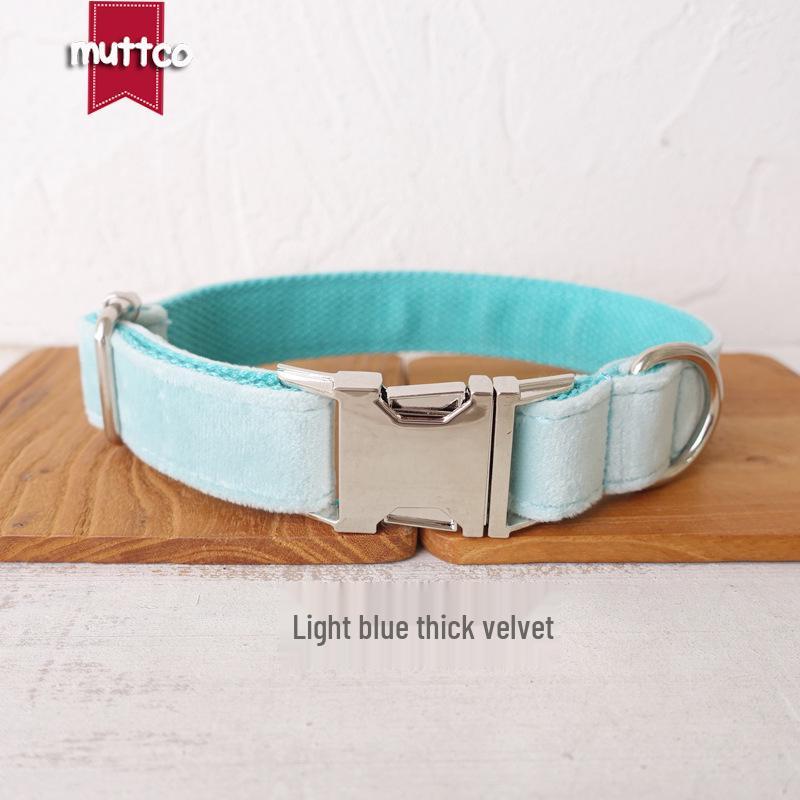 MUTTCO Comfortable Quick Release Fabric Dog Collar UDC-111 XL