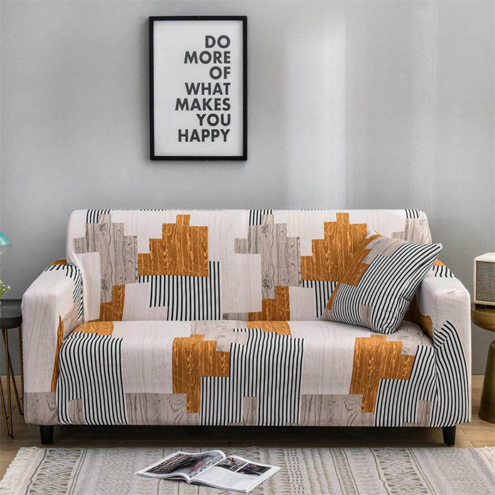 Stretch Sofa Cover Full Set Slip Proof Universal Elastic Couch Protector Anti Dirt Fabric Sofa Cover for All Seasons