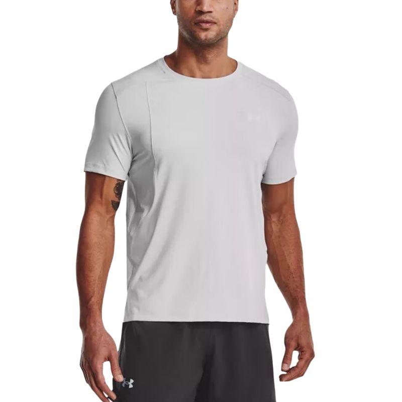 Under Armour Ademend Rond Hals Korte Mouw Hardloop T-shirt Heren Tops Wit 1370338-100