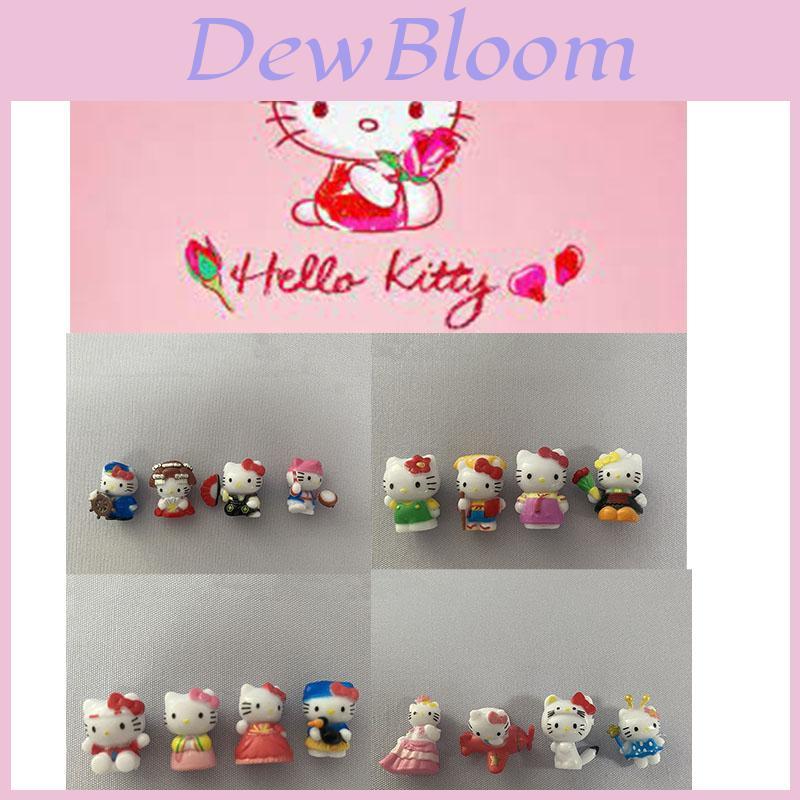 Set di 16 Carine Figure in PVC di Hello Kitty Cartoni Animati Gatto Giocattoli Mini Ornamenti per Paesaggi Regalo Ideale per Bambini