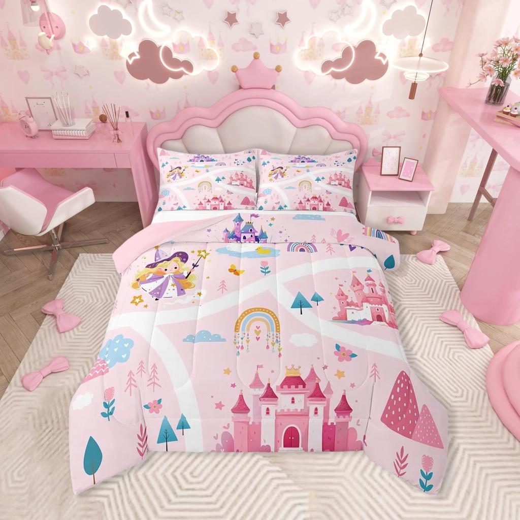 Tractor Bedding Sets for Boys Twin Size Toddler Kids Cute Cartoon Farm Animals Comforter Set Girls Children Farmhouse Country Down Comforter