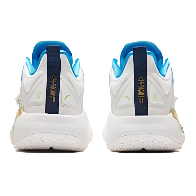Anta Kai 1 Playoffs Home (GS) Kids Sneakers White Blue Dark-Blue 312431199-2