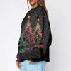 Women's Trendy Christmas Graphic Crewneck Sweatshirt Lightweight Casual Pullover Top for Holiday