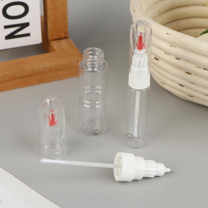 *10/20ml 2In1 Needle Brush Dual-use Nail Polish Pen Empty Bottle Touch-up Paint Bottle Paint-mending Pen Dotted Pen+Drawing Pen