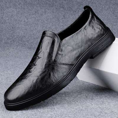 Mode Frühling Neu Businesskleid Rändelung Slipper Herren Freizeit Lederschuhe Slipper zum Fahren Flach Mode Luxus Designer Marke Mokassins