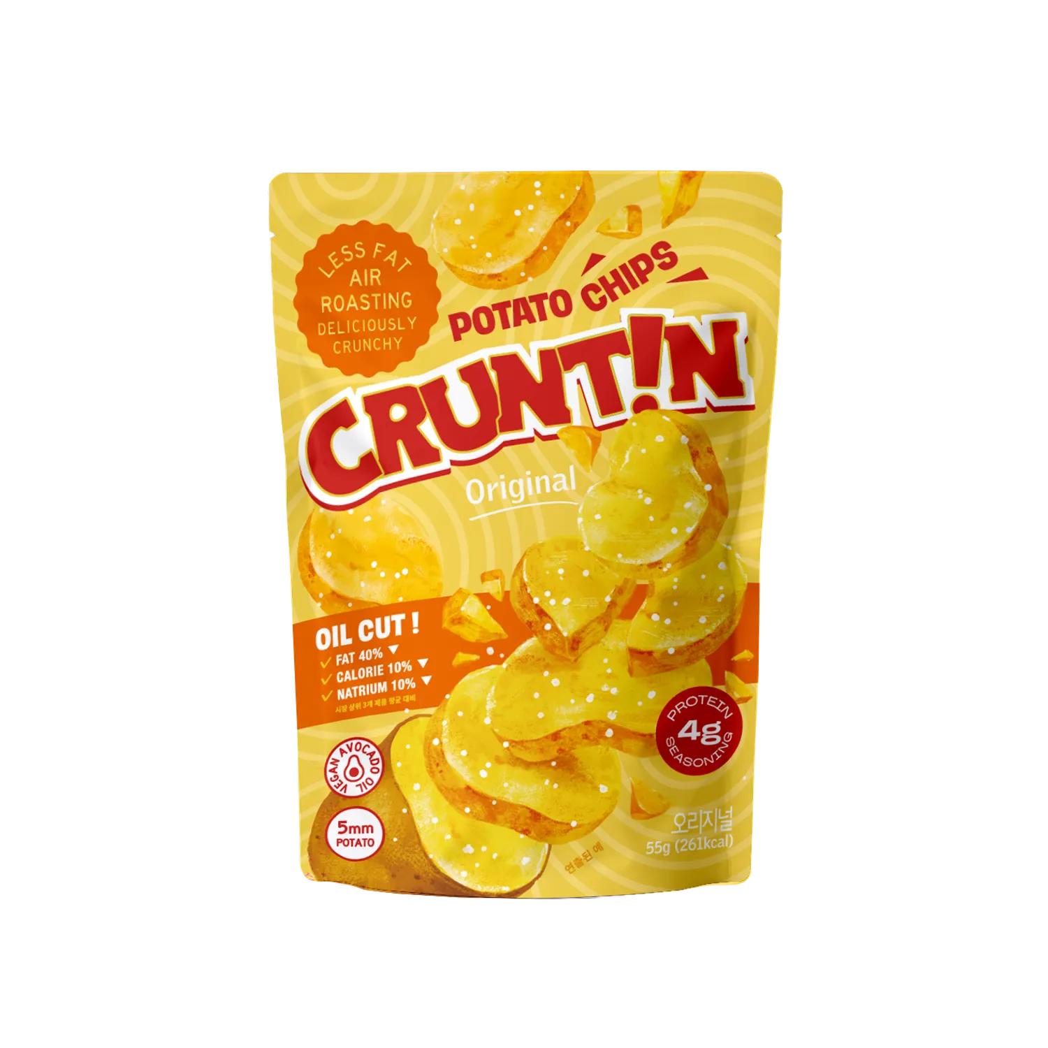CRUNTIN 5mm Whole Potato Chips #Original 55g 55g