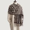 Retro plaid Japanese and Korean atmosphere plaid scarf women's plaid series contrasting color warm shawl student scarf