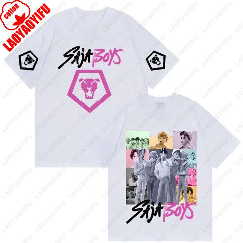Kpop Saja Boys Lovci démonů 2025 Film Grafická bavlněná trička Pánská Dámská Estetická móda Vtipná trička Ležérní Hip hop Populární topy