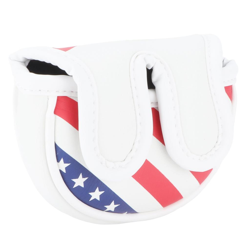 Waterproof PU Golf Mallet Headcover Center Putter Cover Protector with Magnetic Closure