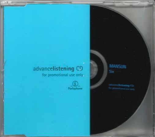 

CD MANSUN - Six CDPP072PROMO Parlophone 1998 UK Rock Used