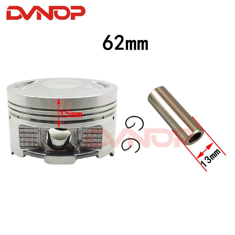 Motorcycle 62 mm Piston 13 mm Pin Ring Set Kit Assembly For HONDA CG150 CGH150 ZJ150 Irbis GS150 150cc