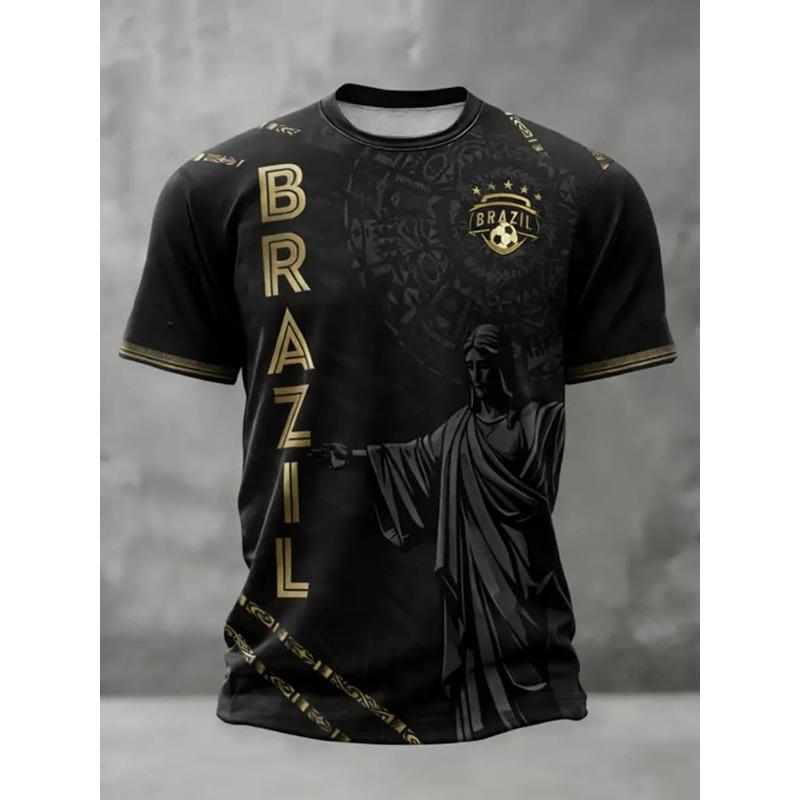 Morocco Flag Print Football Jersey Summer Customizable Name Number O-neck Short-sleeved Women Kids Soccer T-shirt