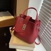 Urban Simple and Fashionable Single-shoulder Crossbody Hand-held Bucket Bag