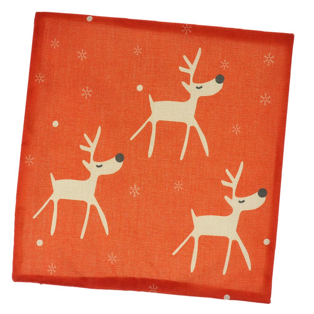 Buy 43cm Cotton Linen Christmas Square Pillow Case Consice Cushion