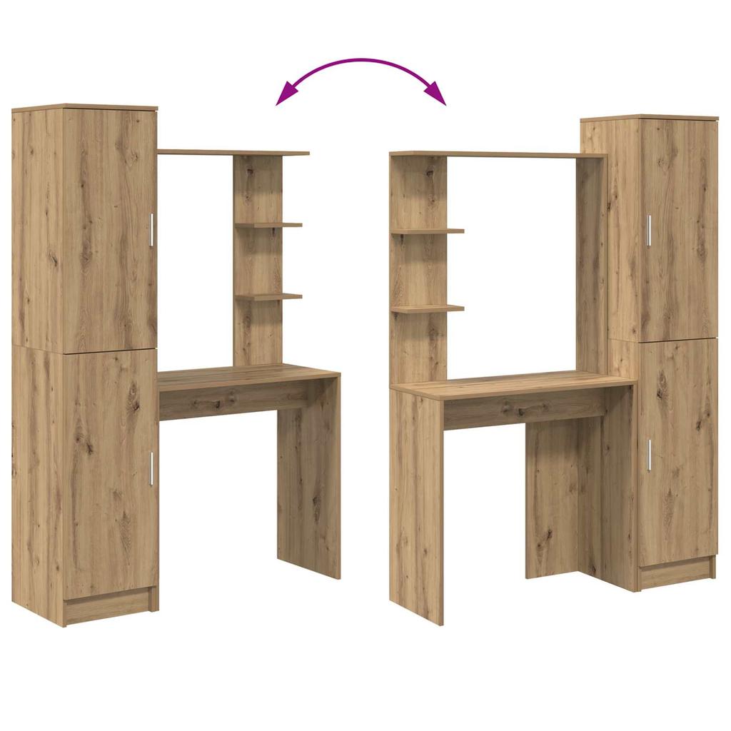 Desk Set 2 pcs Artisan Oak