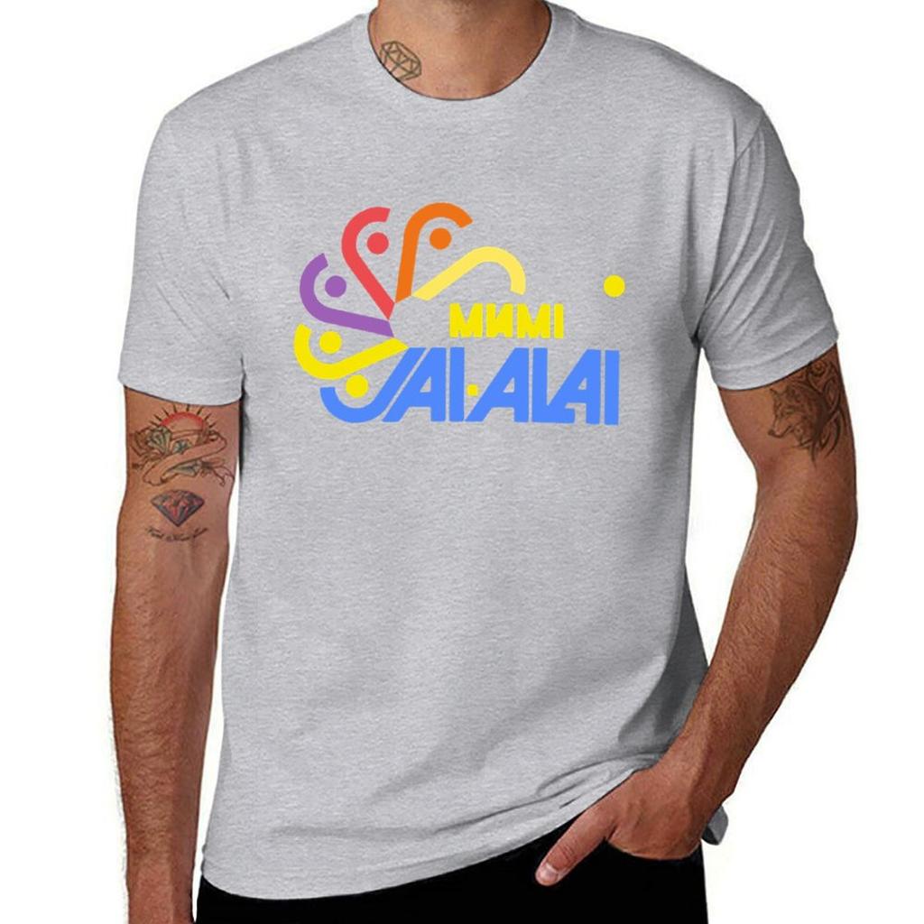 Miami Jai-Alai T-Shirt Tierdruck für Jungen Übergröße Kleidung Designer T-Shirt Herren