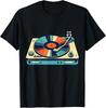 80s 90s Retro Vintage Vinyl Record Player Turntable Gift Unisex T-Shirt