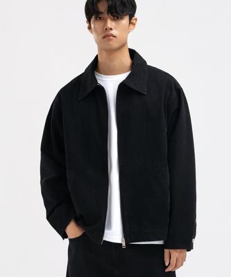 Underoff Soft Wash Cotton Work Jacket Black