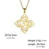 Dawapara Lotus Flower Mandala OM AUM Symbol Necklace Buddhist Chakra Yoga Jewelry Spiritual Amulet Stainless Steel
