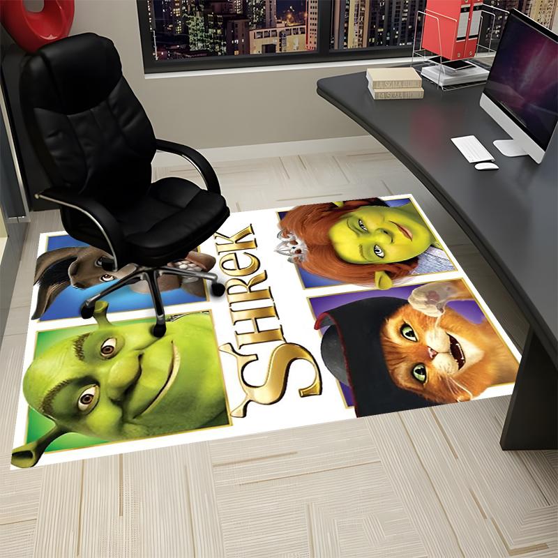 Shrek Printed Carpet, Rug for Office Chair Living Room Bedroom Kitchen Room Decor Gifts.