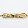 Used NINA RICCI Necklace NR Logo Metal Gold Plating