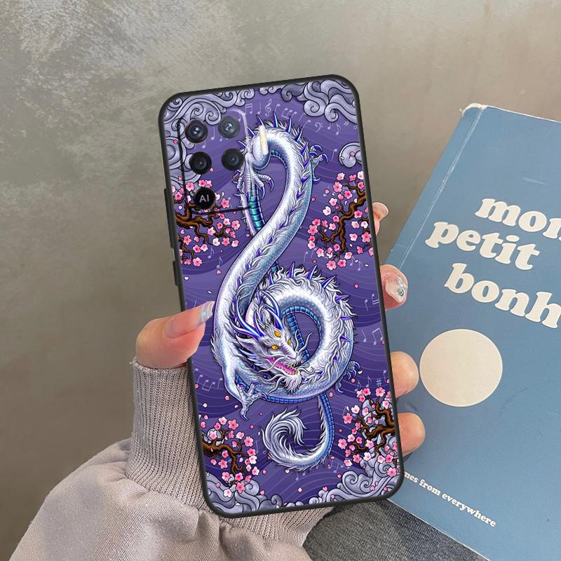 Japanese Dragon Case For Oppo A40 A60 A80 A98 A78 A18 A38 A58 A16 A76 A96 A17 A77 A74 A94 A54 A57S A15 Cover