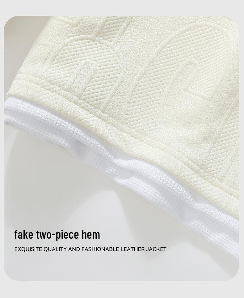 Men's Plus Size Fleece-Lined Two-Piece Style Hoodie - Autumn/Winter Casual Loose Fit