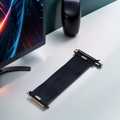 PCI-E 3.0 Riser Cable PCI Express Gen 3 GPU Extension Cord Graphics Card Extension Cable Extension Port 90 Degree Adapter