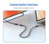 USB4.0 Type-C Extension Cable, Male To Female, 8K 40Gbps, PD240W, HD Screen Casting Adapter.