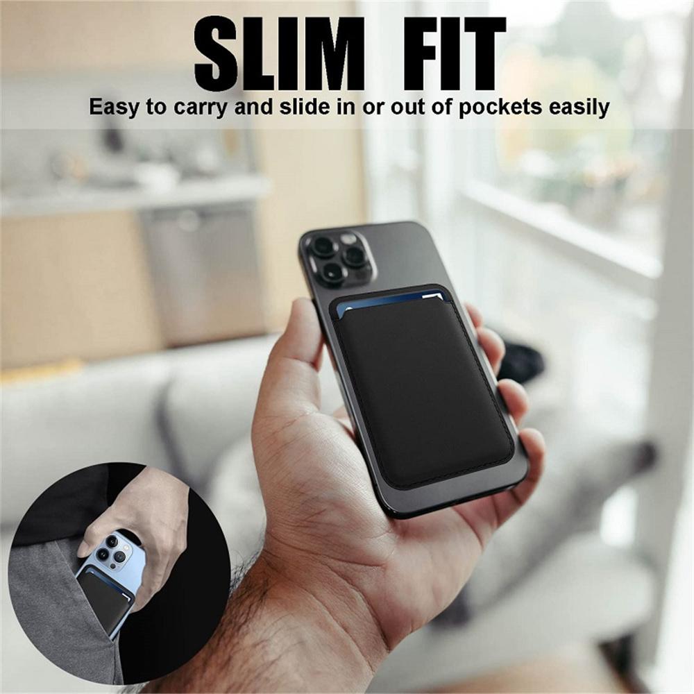 Magnetic Leather Wallet Case Magsafe Wallet Leather Card Holder for 16 Pro Max 15 14 13 12Mini Safe Back Cover Phone Accessories
