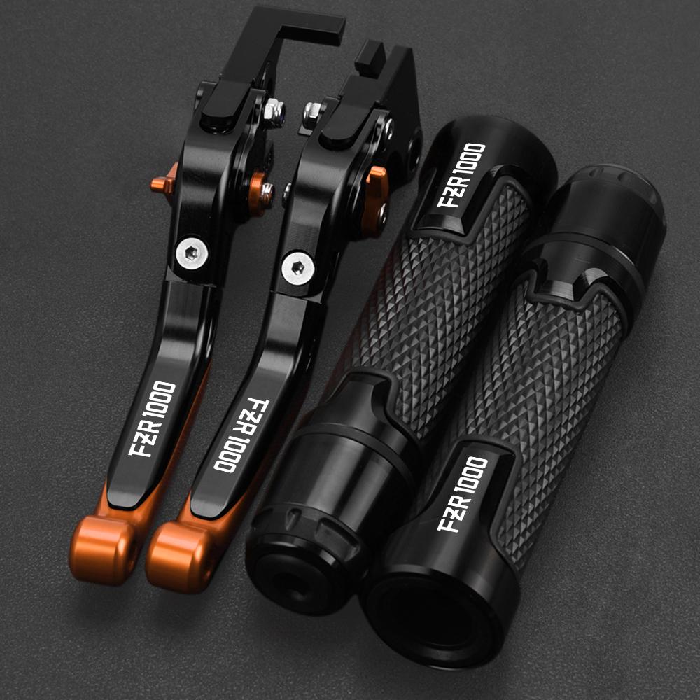 FZR 1000 GENESIS Motorcycle Adjustable Brake Clutch Levers Handlebar Grips Motorbike FOR YAMAHA FZR1000 FZR1000GENESIS 1987