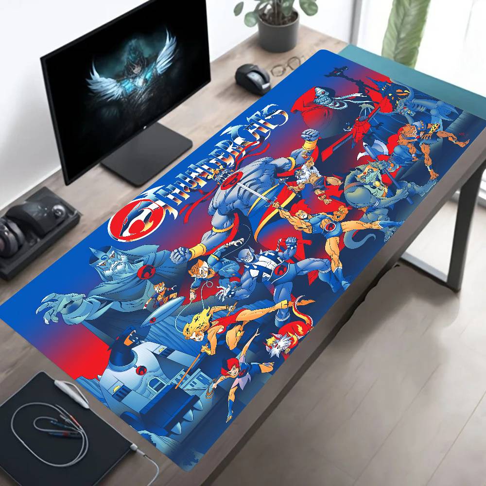 Cartoon ThunderCats Mousepad Large Keyboard Desk Mat Gaming Mouse Pad LockEdge Non-slip Mat