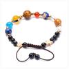 1PC Cosmic Galaxy Solar System Bracelet, Transfer Beads, Eight Planets, Hand Woven Natural Beads.