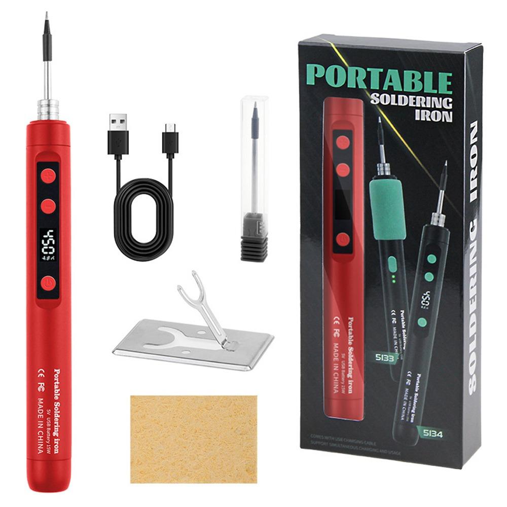 5V/15W Digital Display Soldering Iron Adjustable Temperature Mini Welding Kit