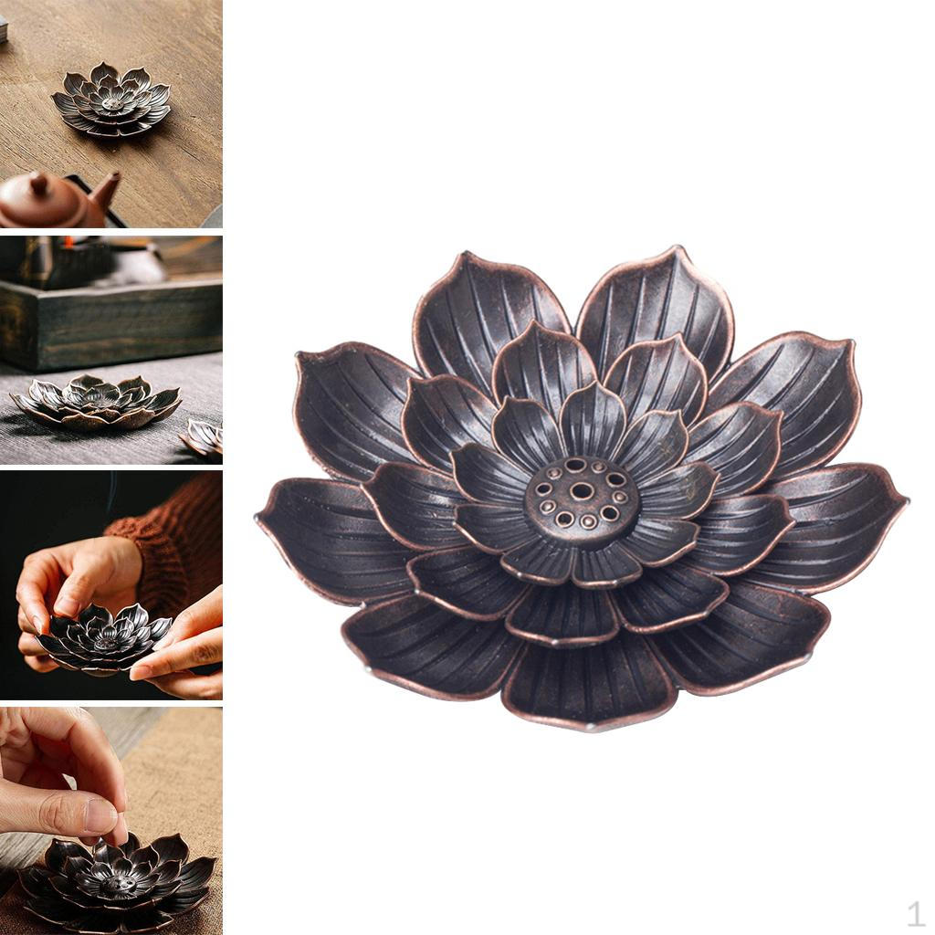 Burner, Lotus Holder with Detachable Buddhist Home Fragrance Decor