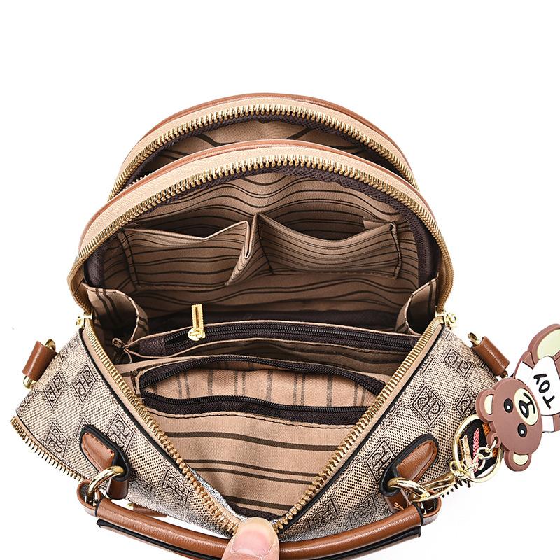 Bag women's new 2025 fashion women's bag backpack shoulder messenger bag flower women's handbag popular trend