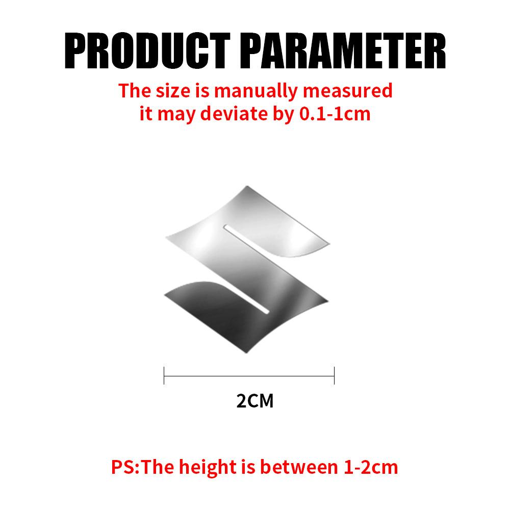 

2/5/10PCS Nickel Metal Emblem Decal Car Audio Instrument Panel Decoration Sticker For Suzuki SX4 Spacia Swift Jimny Grand Vitara 2PCS